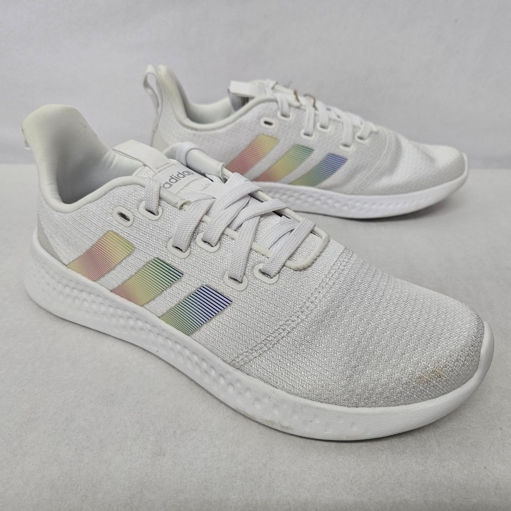 Adidas Puremotion Running Shoes‎ Cloudfoam GZ8523 White Rainbow Women's Size 8